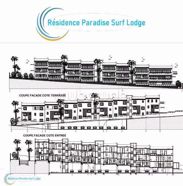 Terrain titré avec projet immobilier prêt à construire