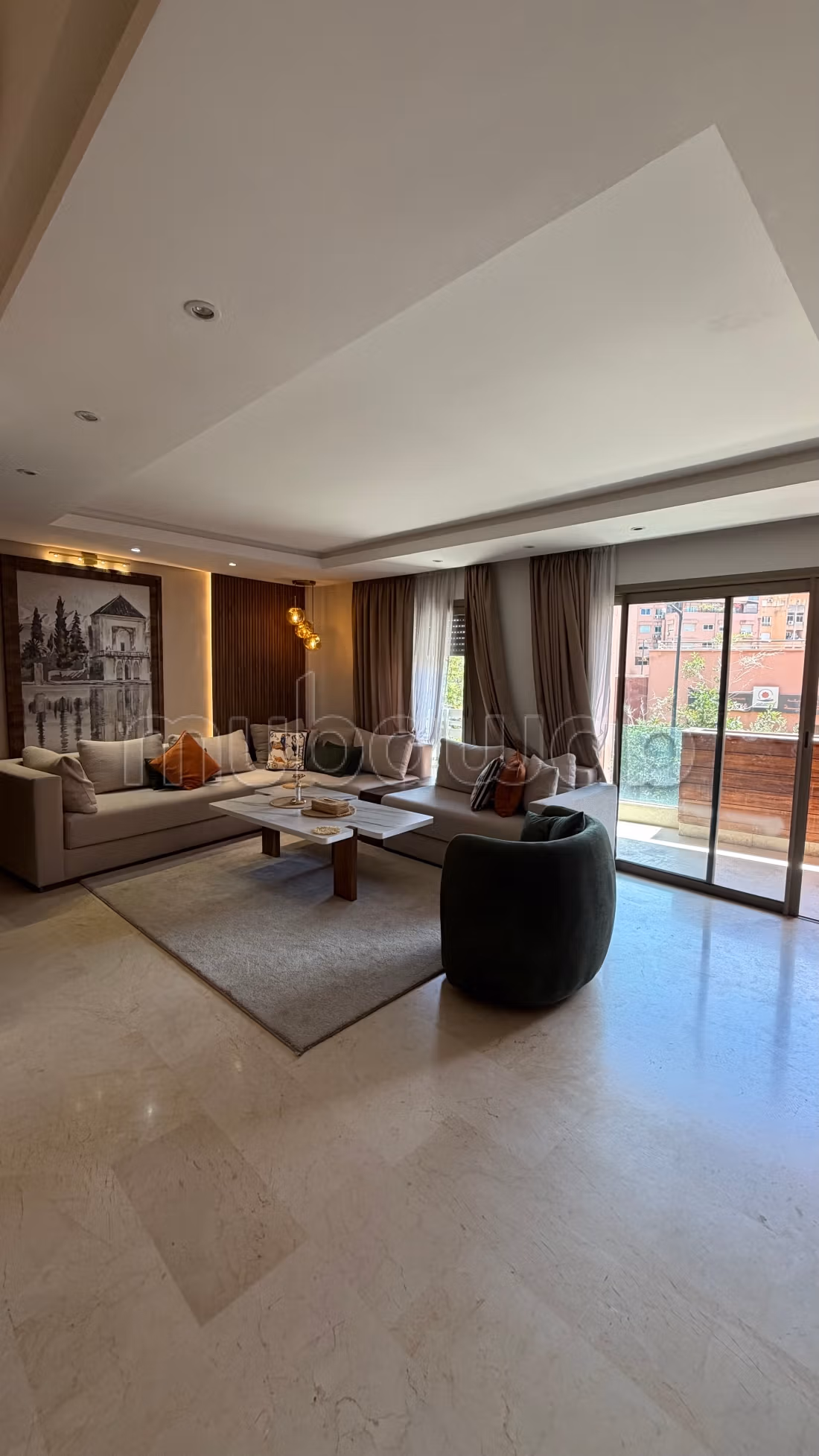 Louez cet appartement à Guéliz. 
3 pièces confortables — 3