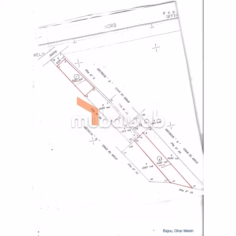 Land for sale in Bejou Ghar Meleh, Ref 3585