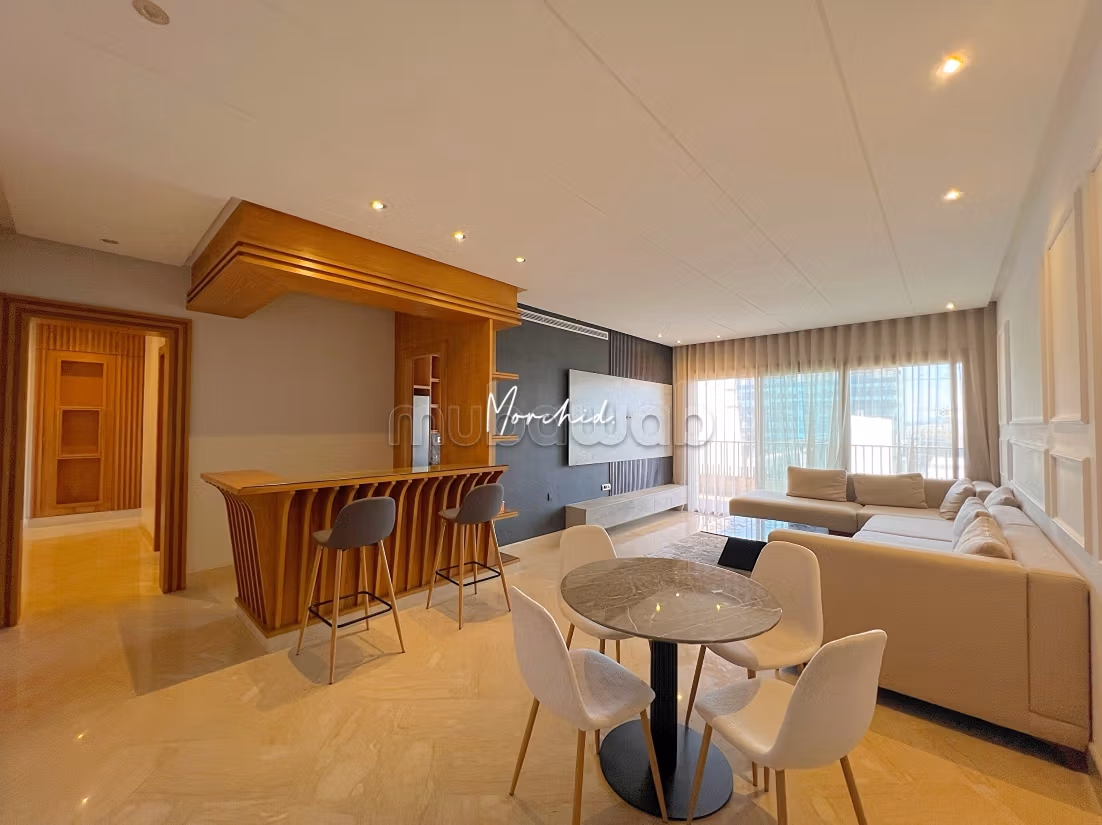 Cfc, casa finance city location d'un appartement meublé en étage élevé avec grande terrasse — 2
