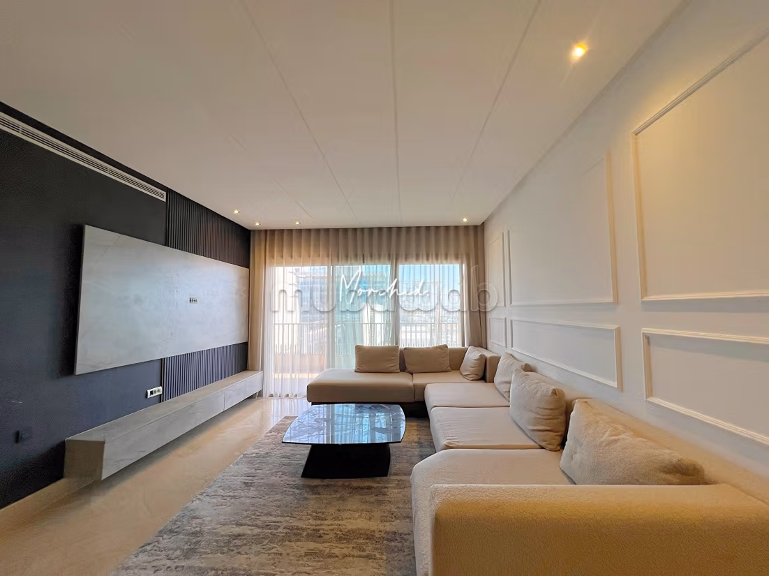 Cfc, casa finance city location d'un appartement meublé en étage élevé avec grande terrasse — 3