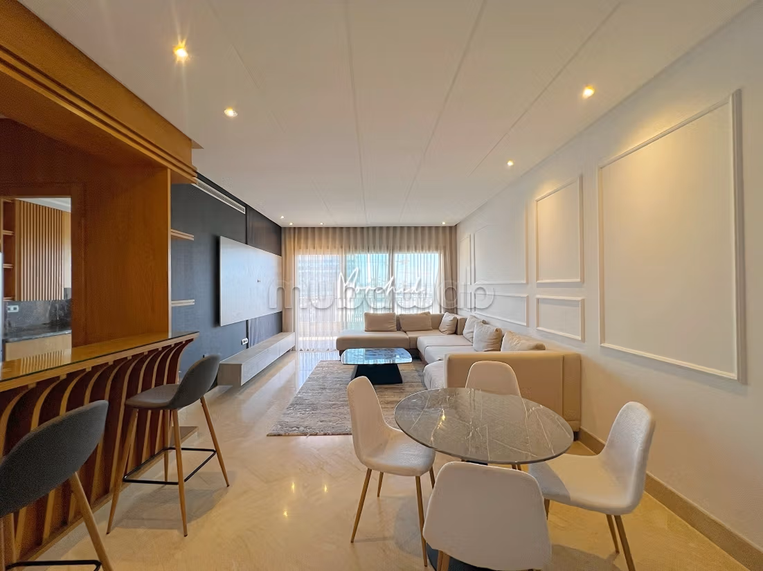 Cfc, casa finance city location d'un appartement meublé en étage élevé avec grande terrasse — 4