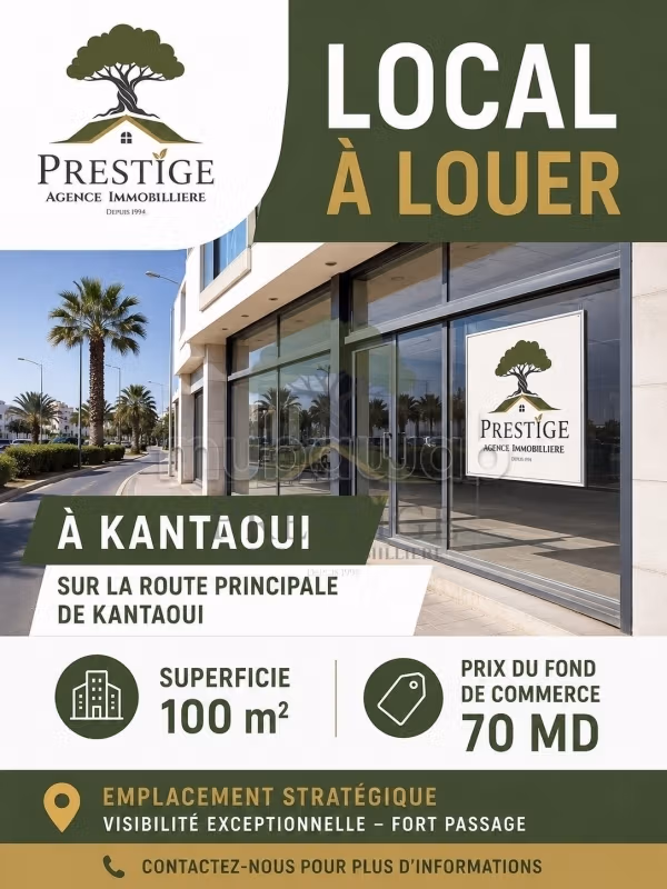 Local commercial à vendre à Kantaoui