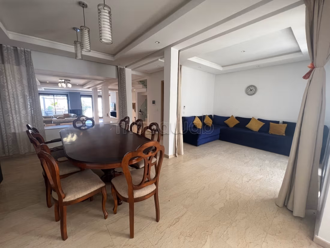 Stunning furnished villa for rent in Dar Bouazza. 3 beautiful bedrooms