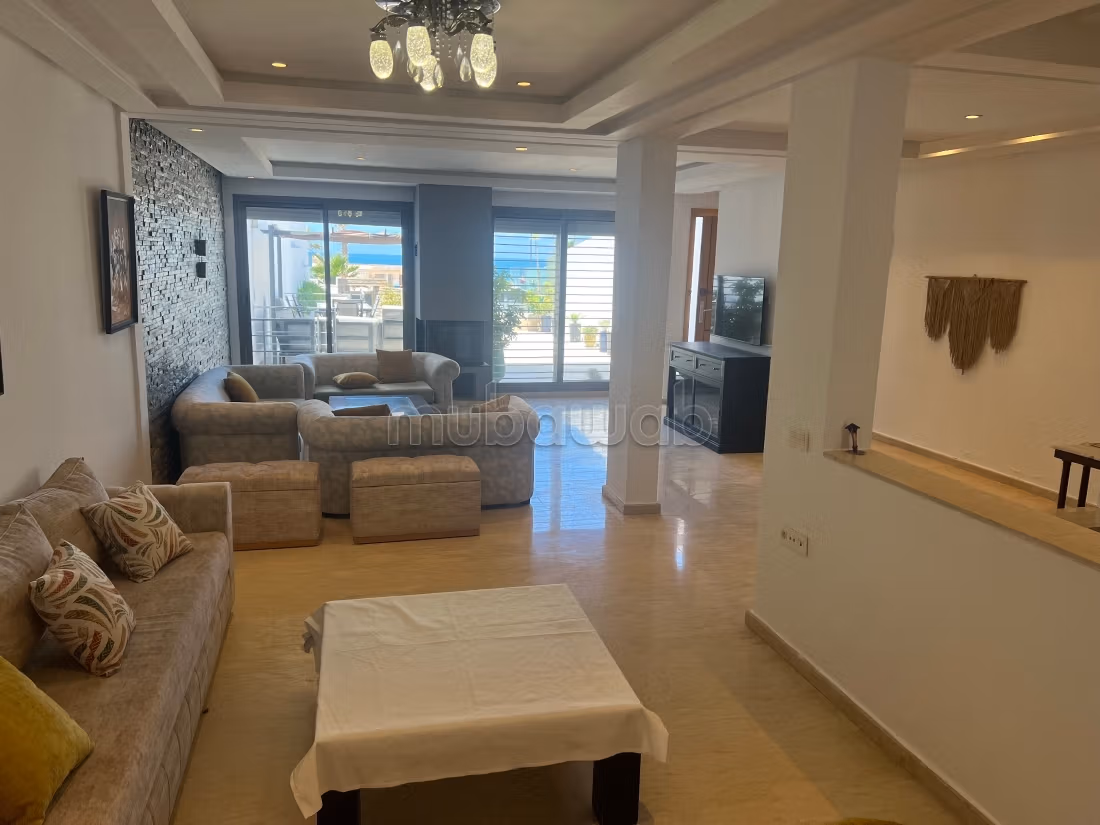 Stunning furnished villa for rent in Dar Bouazza. 3 beautiful bedrooms