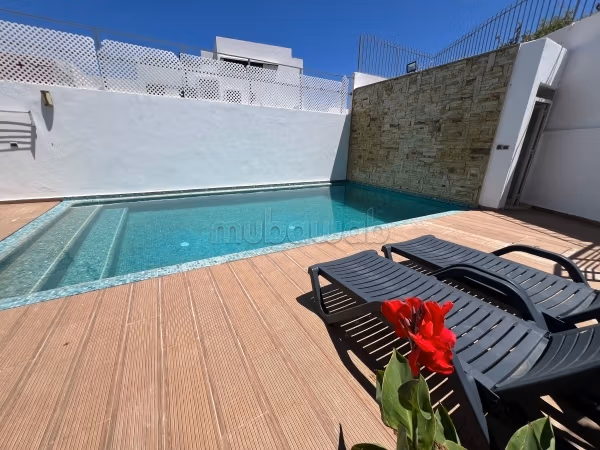 Stunning furnished villa for rent in Dar Bouazza. 3 beautiful bedrooms