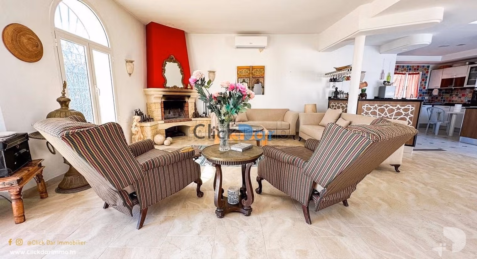 A villa pool in S3 located in Hammamet
