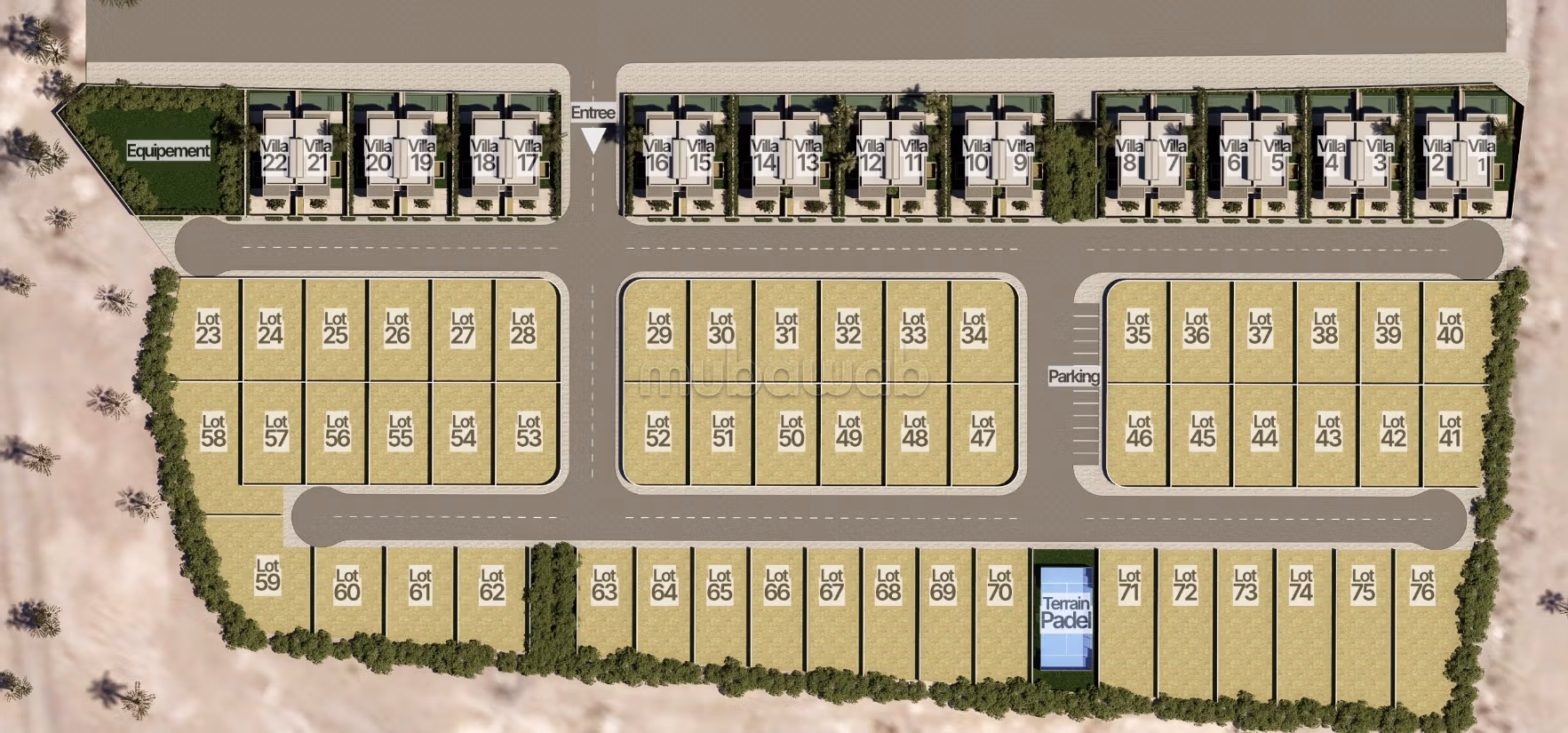 Projet de 76 villas Modernes Rte d’Amizmiz KM 13 Marrakech