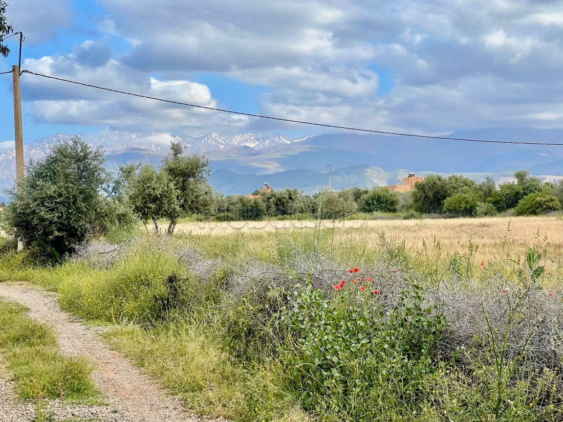 Terrain à vendre à Route de l'Ourika.
Superficie 8336 m²