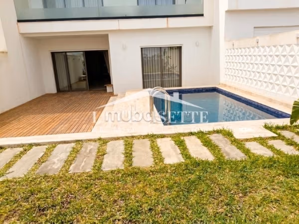 Furnished S2 apartment with swimming pool in Gammarth