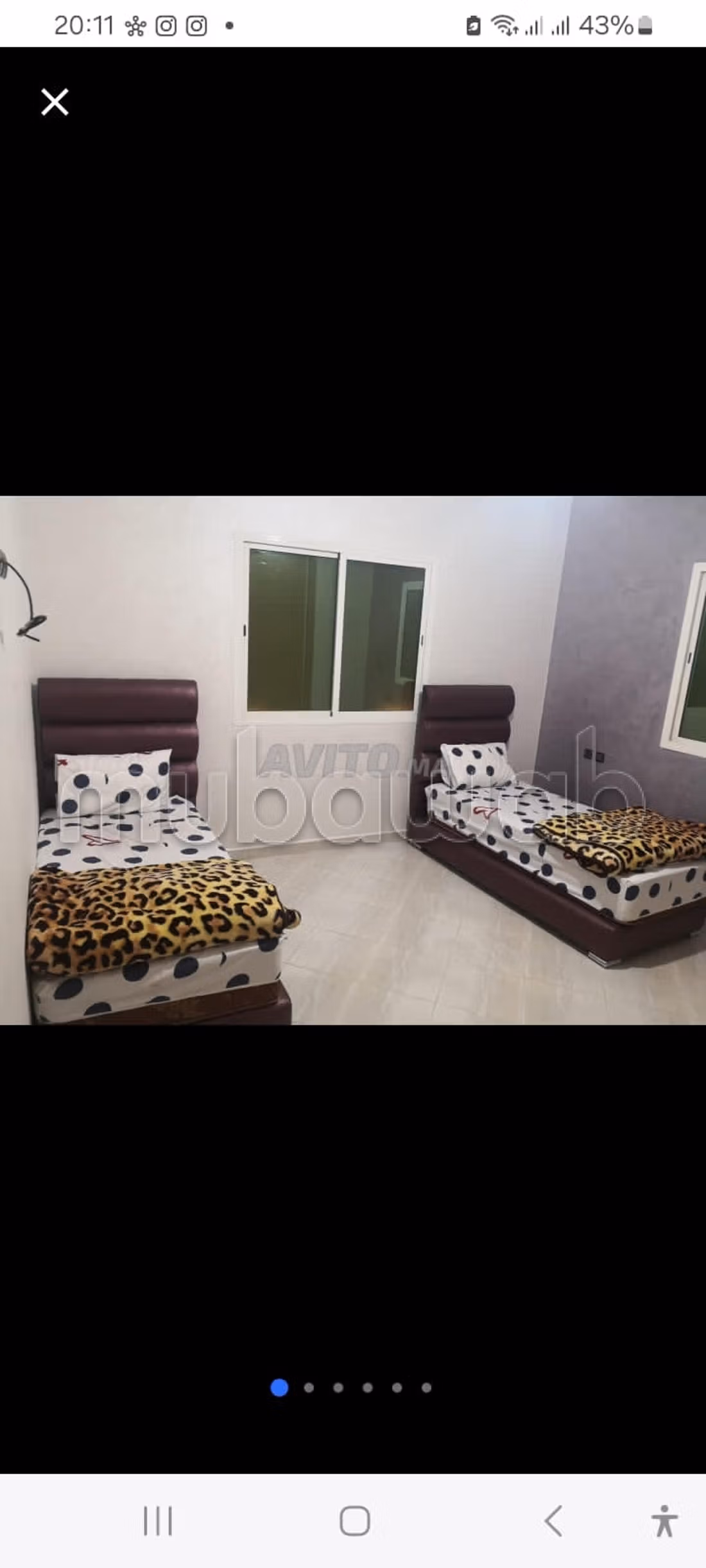 Apartment for rent in Marjane. Total area 120 m². Moroccan living room, security