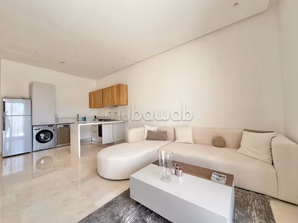 Se alquila este piso en Casablanca Finance City. 2 habitaciones. Con muebles