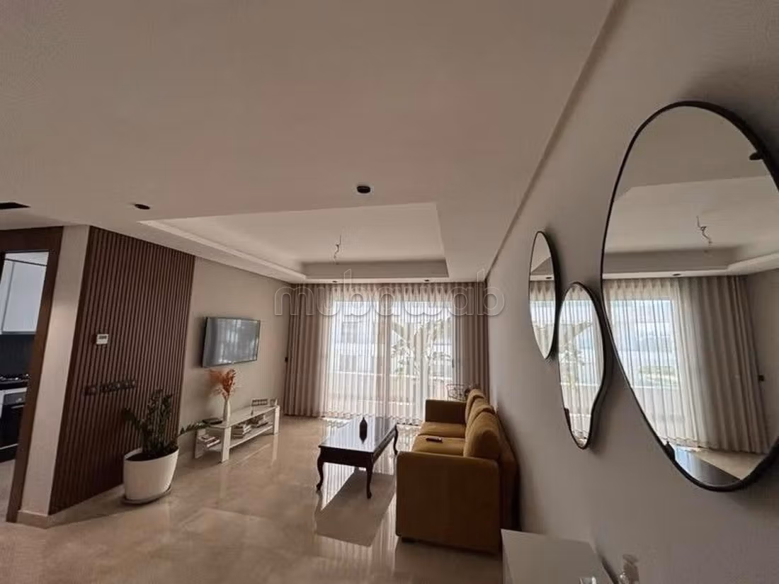 Superbe appartement à louer à Casablanca Finance City. 
2 chambres. 
Bien meublé