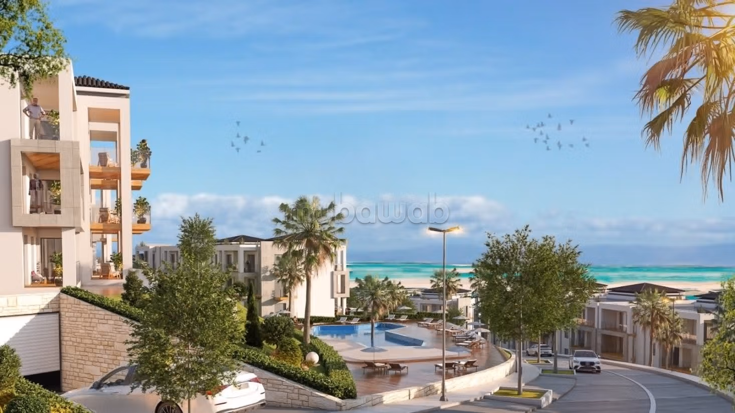Luxe appartement à vendre avec vue sur mer à M'nar - Widok 3