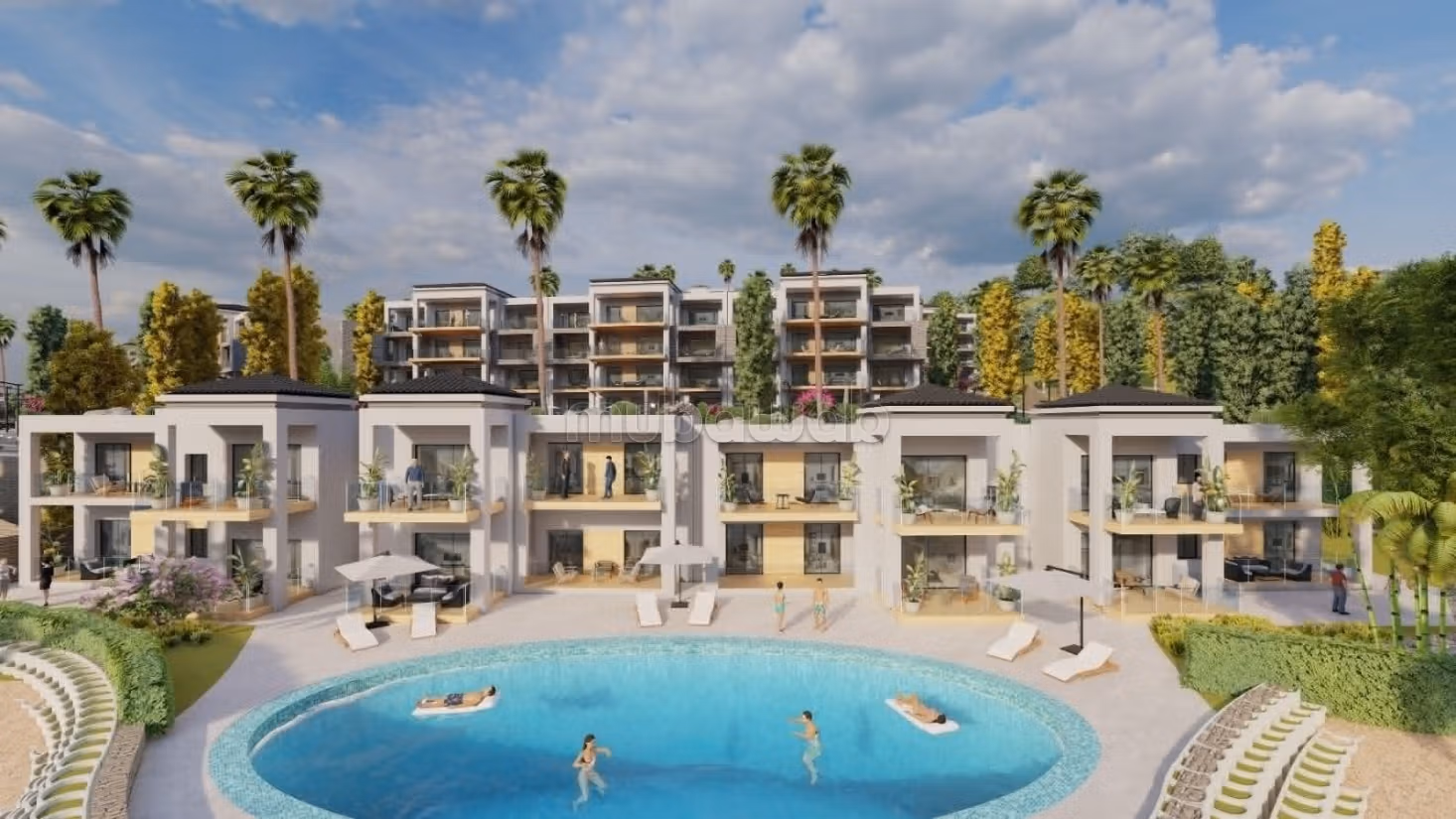 Luxe appartement te koop met uitzicht op zee in M'nar