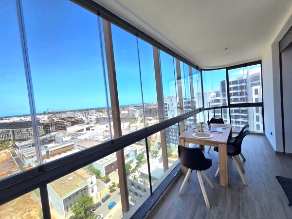 Appartementen huren in Casablanca Finance City. 1 Slaapkamer. Volledig gemeubileerd