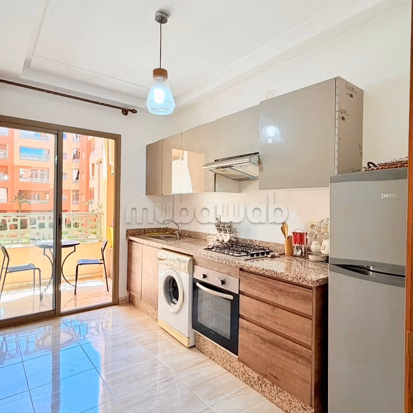 Furnished apartment 2 bedrooms pool view