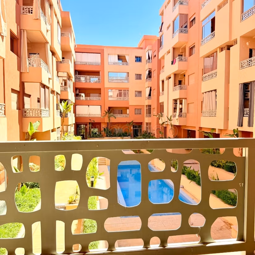 Furnished apartment 2 bedrooms pool view