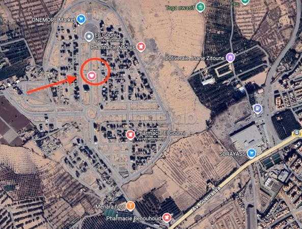 Terreno titulado R3 de 253m2 cerca del Aeropuerto de Marrakech