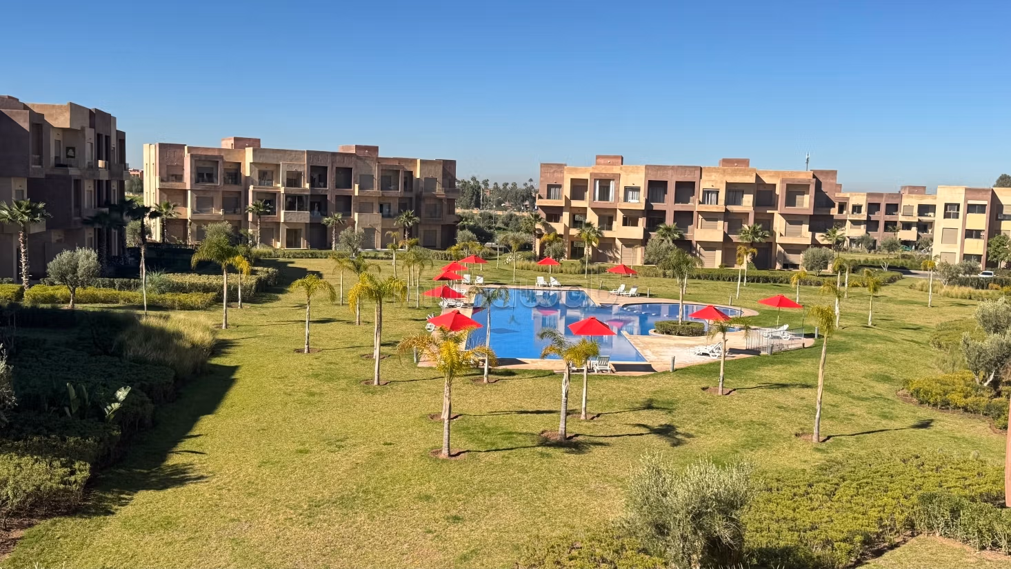 Appartement 3 chambre vente à vendre meublé argan golf chrifia Marrakech piscine