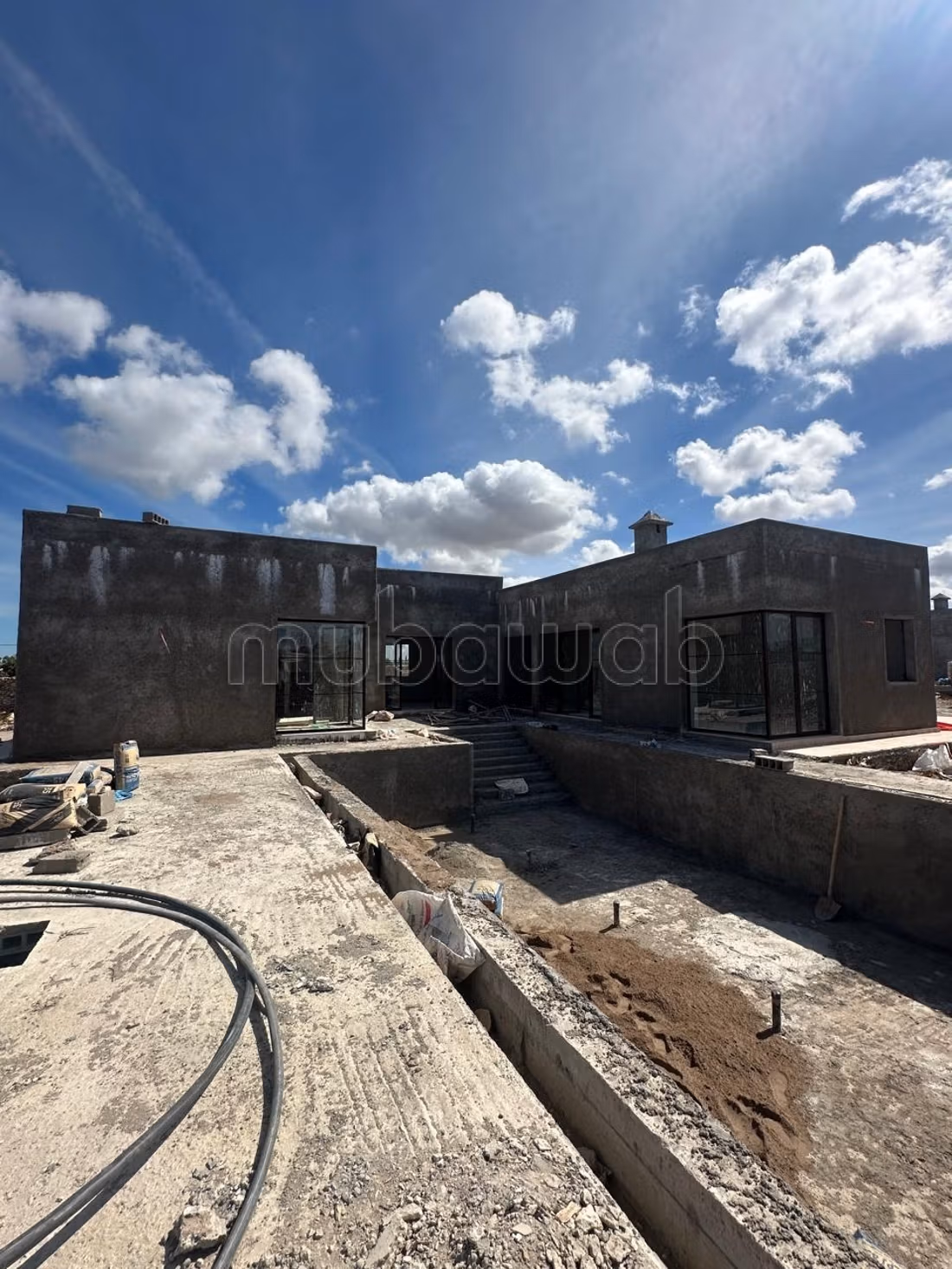 Villa lumineuse avec piscine à Ghazoua