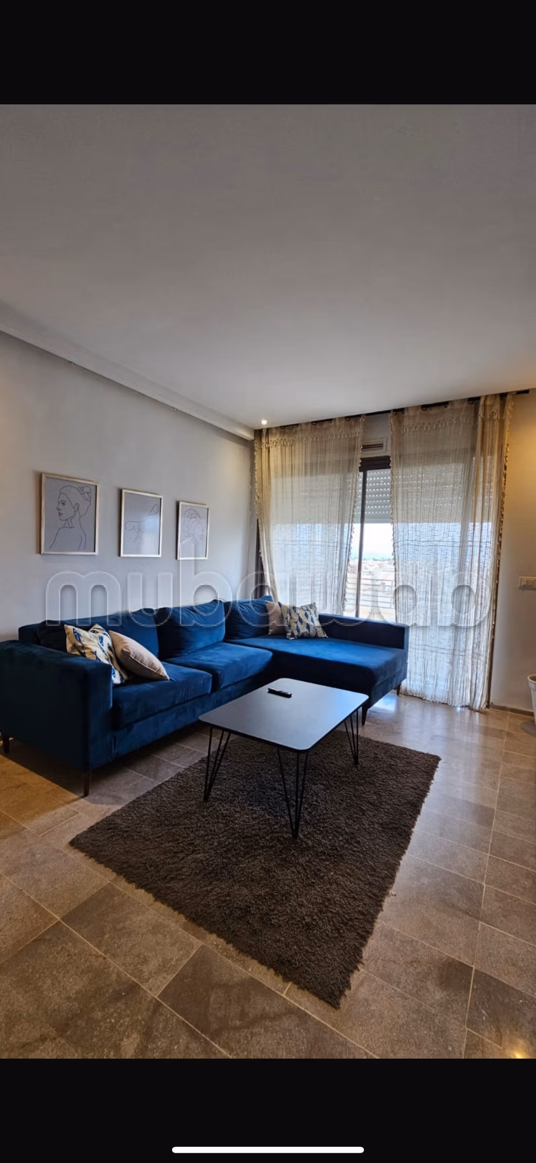 Bellissimo appartamento in affitto a Les Jardins de Carthage. Superficie di 90 m². Ben arredato