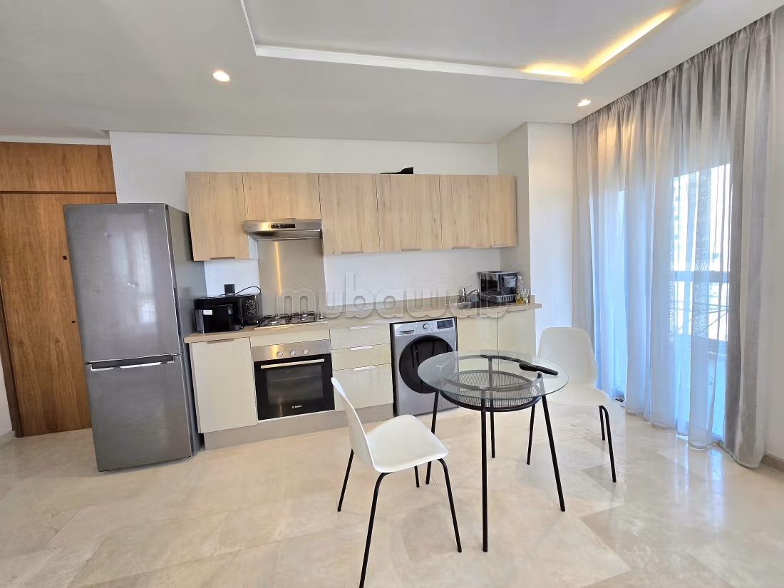 Louez cet appartement à Casablanca Finance City. 2 pièces. Meublé