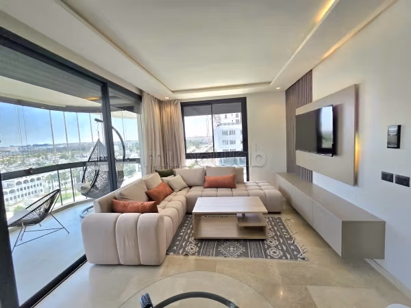 Louez cet appartement à Casablanca Finance City. 2 pièces. Meublé