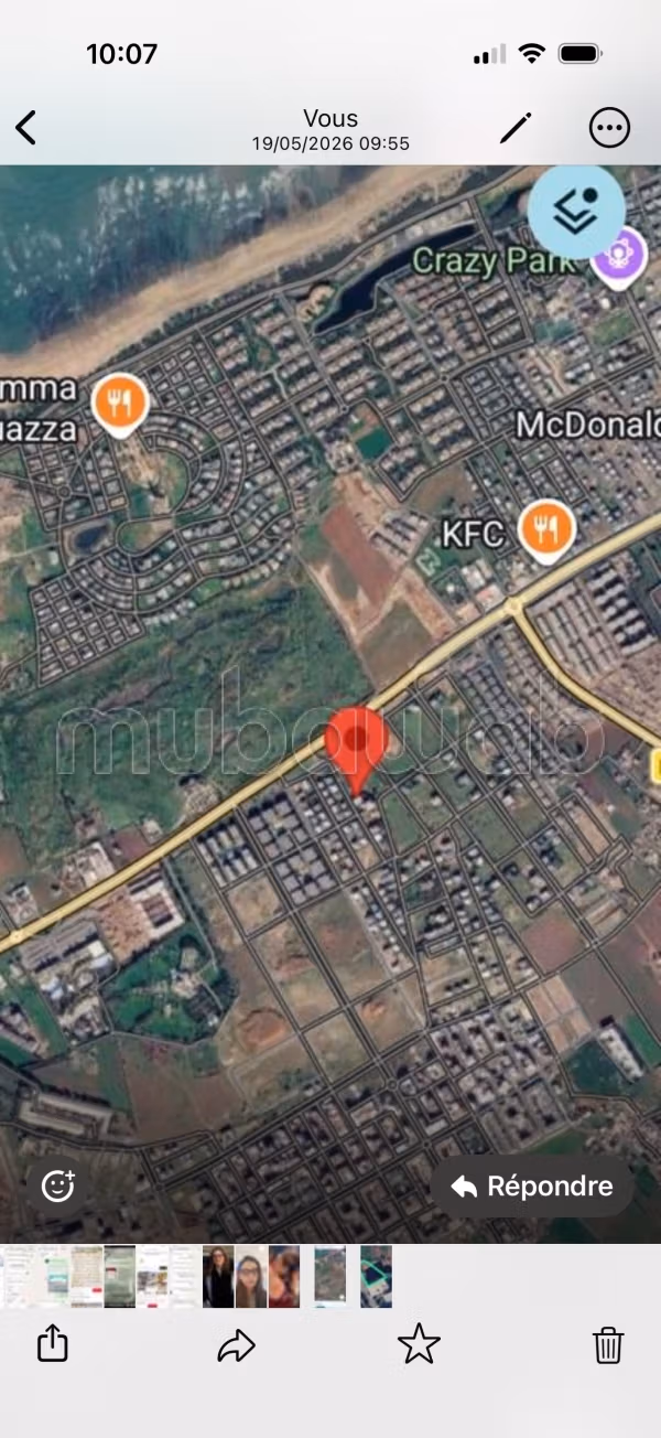 Perceel te koop in Dar Bouazza. Totale oppervlakte 772 m²