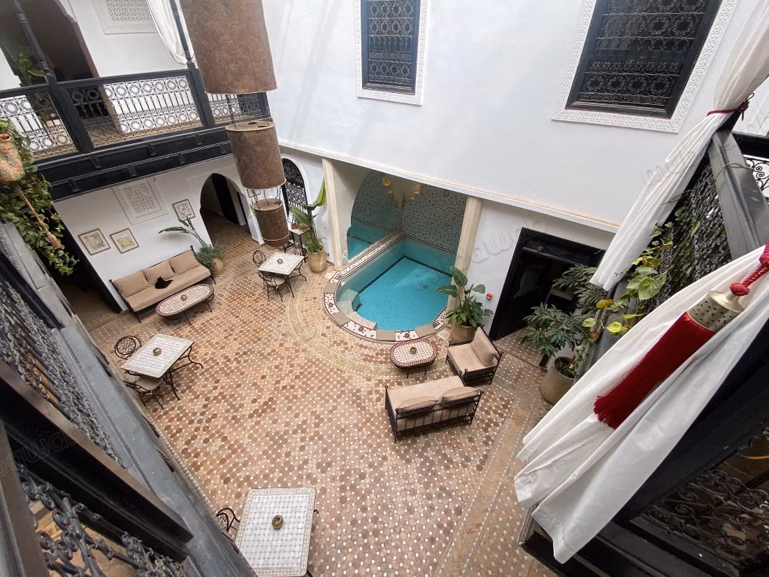 Vendita riad casa per gli ospiti titolo nella medina mkech