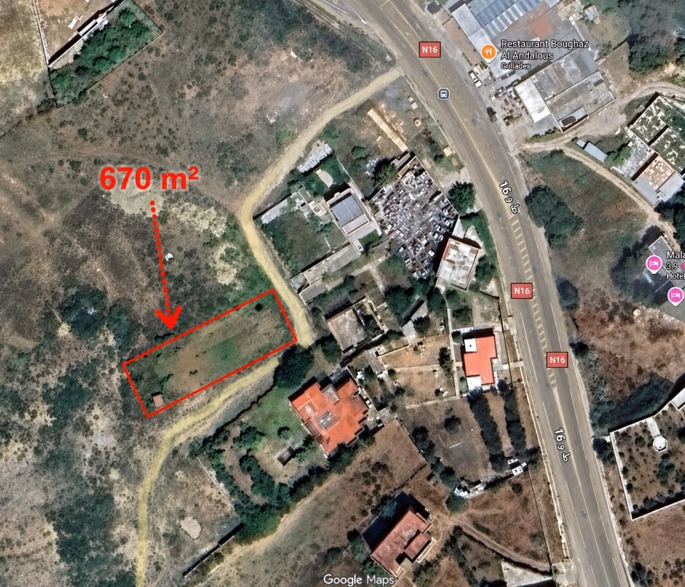 Land, 670m², titled, sea view, villa zone