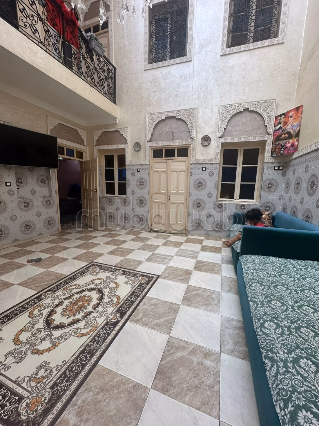 Beau riad 5 chbs de 130 m2 au sol bab Doukkala