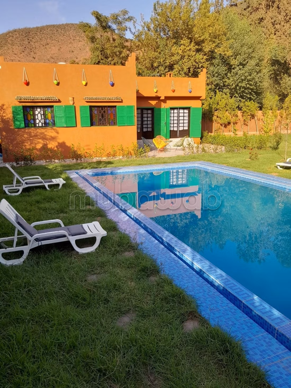 Hermosa villa en venta en Ouirgane. Superficie total de 690 m². Amueblada