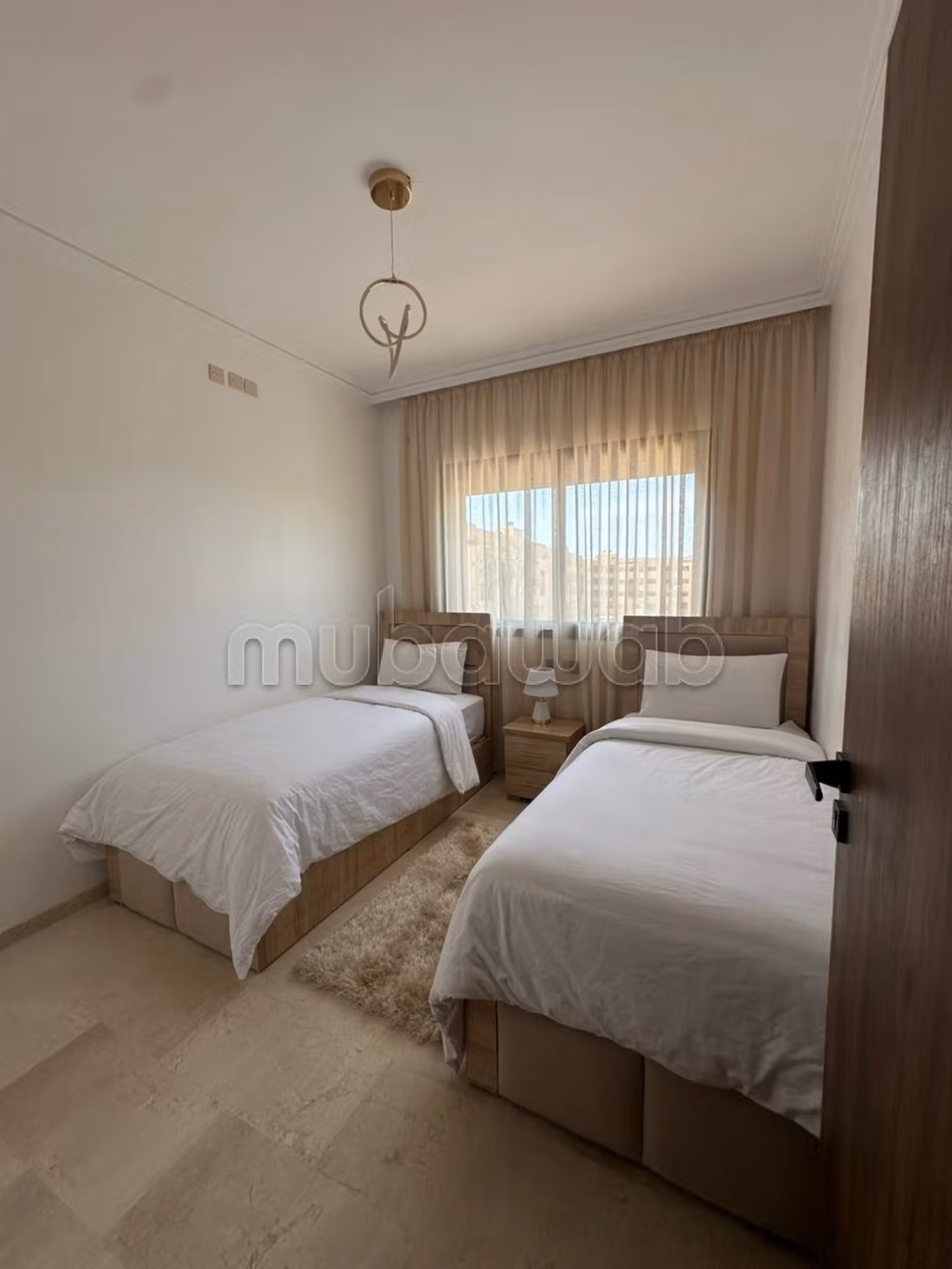 Appartement en location à Samlalia. 
Surface totale 87 m². 
Meublé — 2