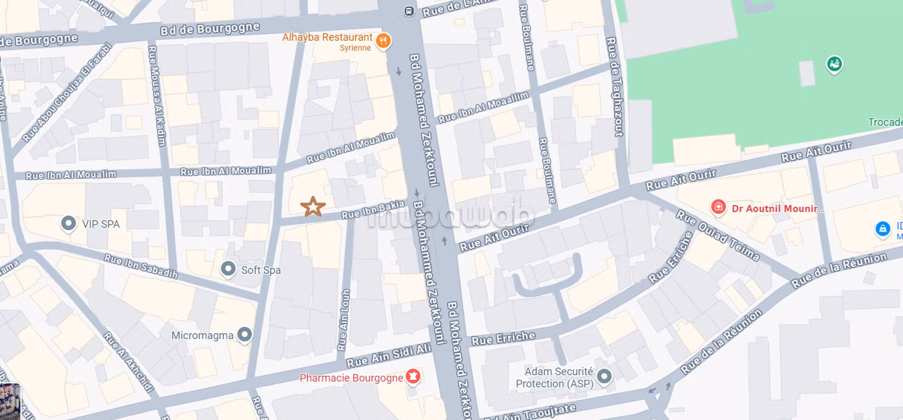 Store for rent a few meters from BD Zerktouni