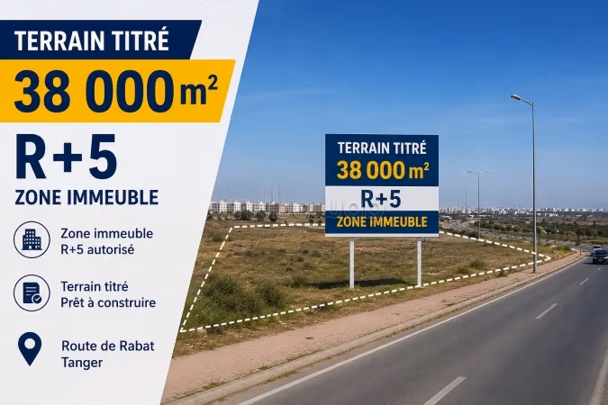 Investissement idéal Terrain commercial proche M