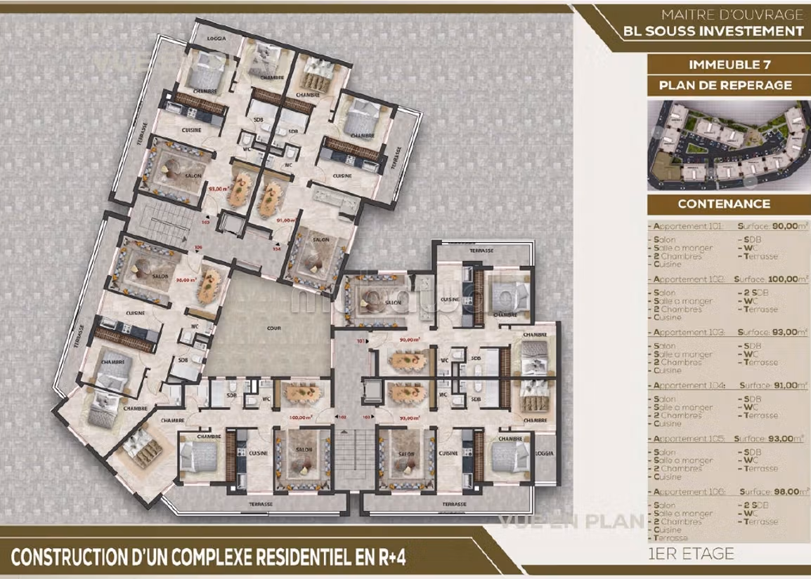 Apartment to purchase. Dimension 72 m²