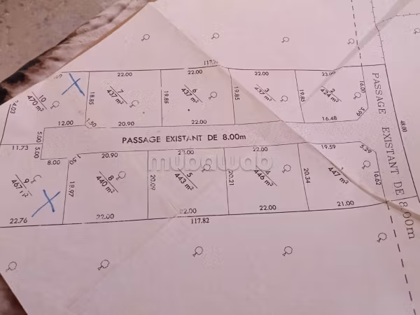 A Vendre terrain agricole 467 m²