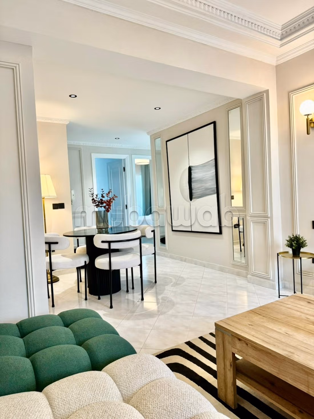 Appartement en location à Agdal. Surface totale 100 m². Ascenseur et terrasse — 3