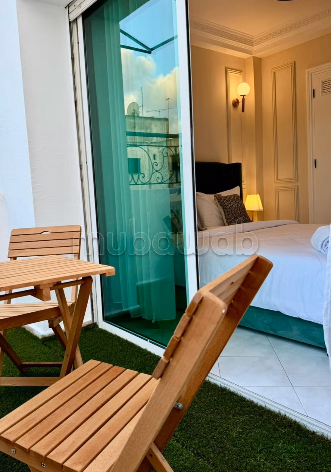 Appartement en location à Agdal. Surface totale 100 m². Ascenseur et terrasse — 5