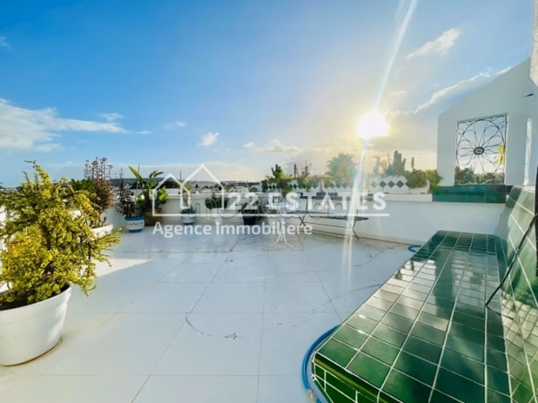 Duplex S2 arredato con terrazza a Marsa