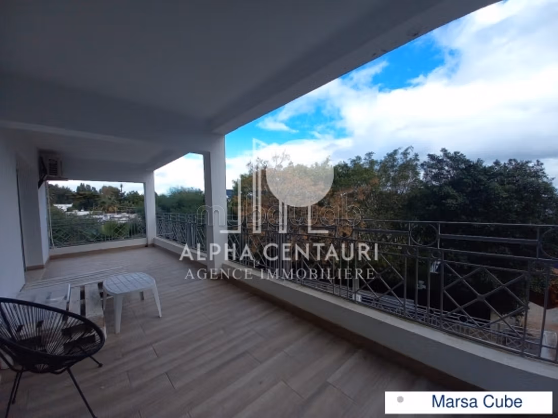 In affitto - Appartamento S3 di 220 m² con vista mare a La Marsa