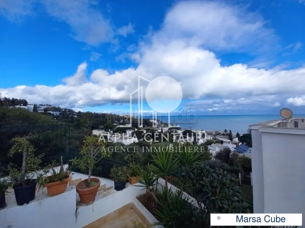 In affitto - Appartamento S3 di 220 m² con vista mare a La Marsa