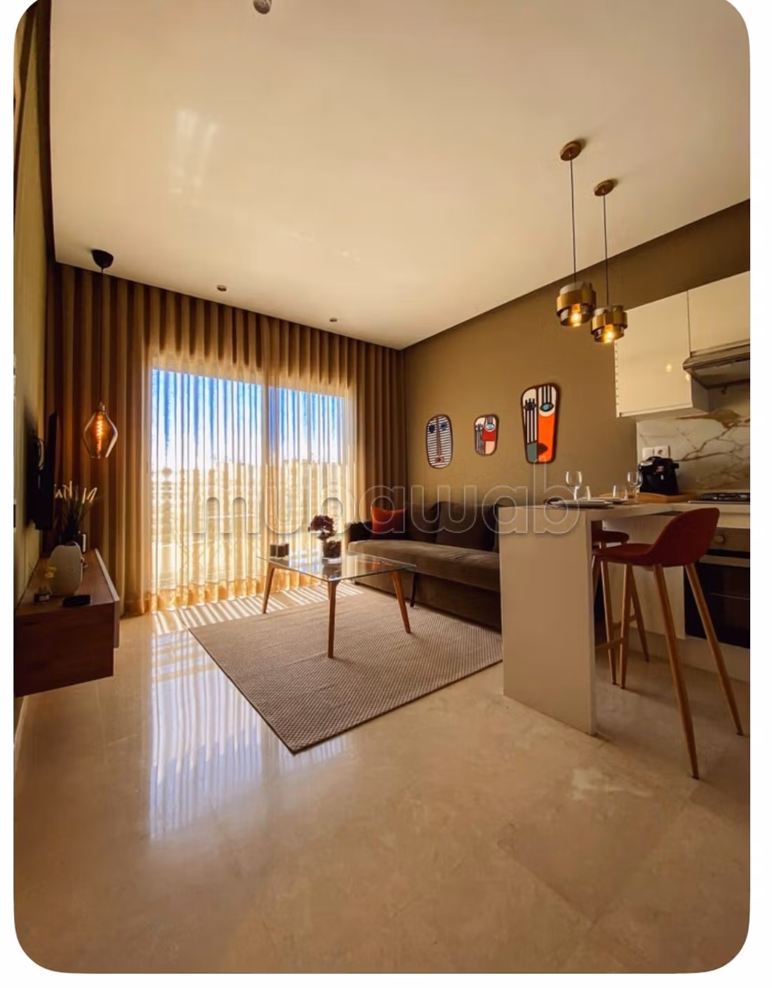 Location studio meublé Riviera ghandi — 6
