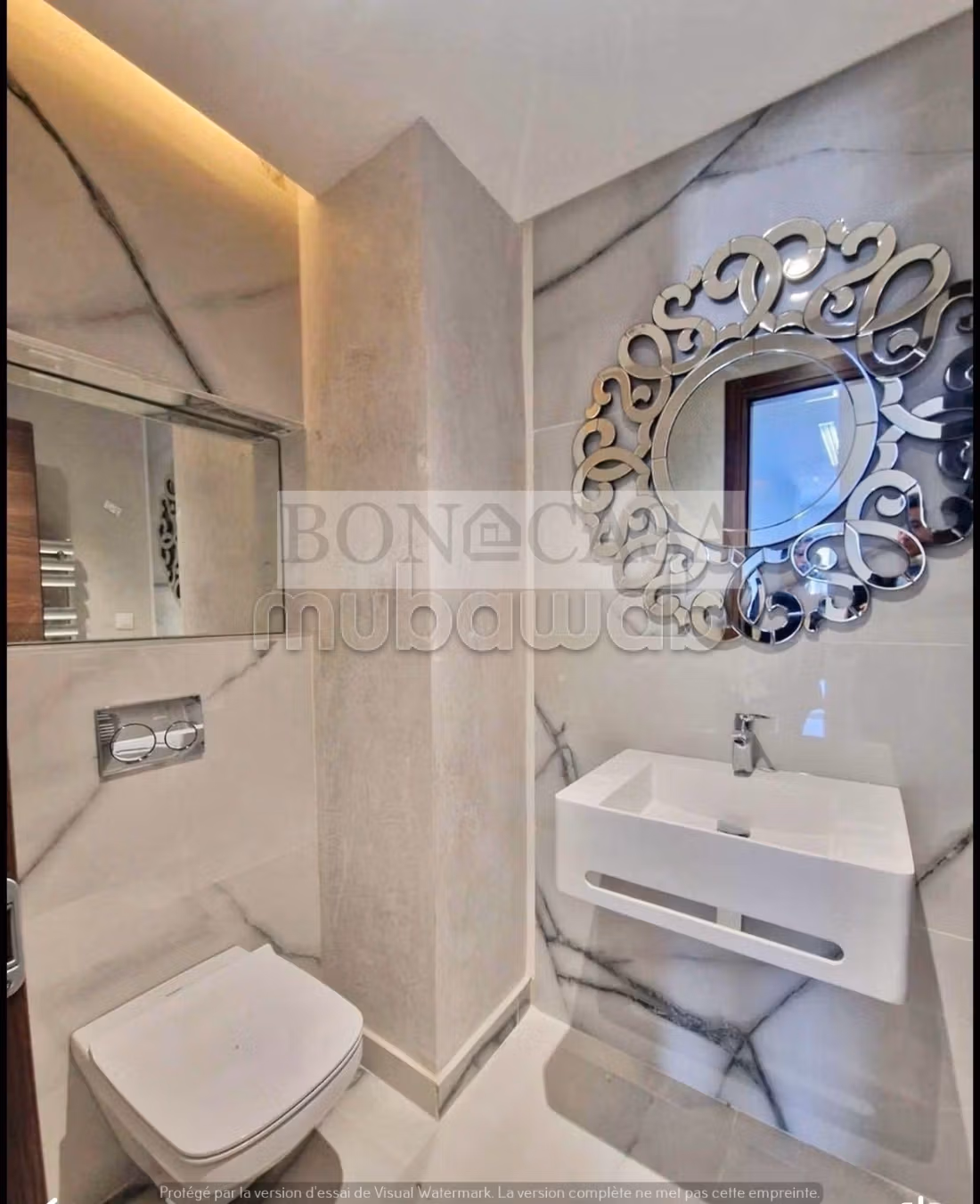 Villa S3 con piscina e giardino e vista mare in affitto a Gammarth