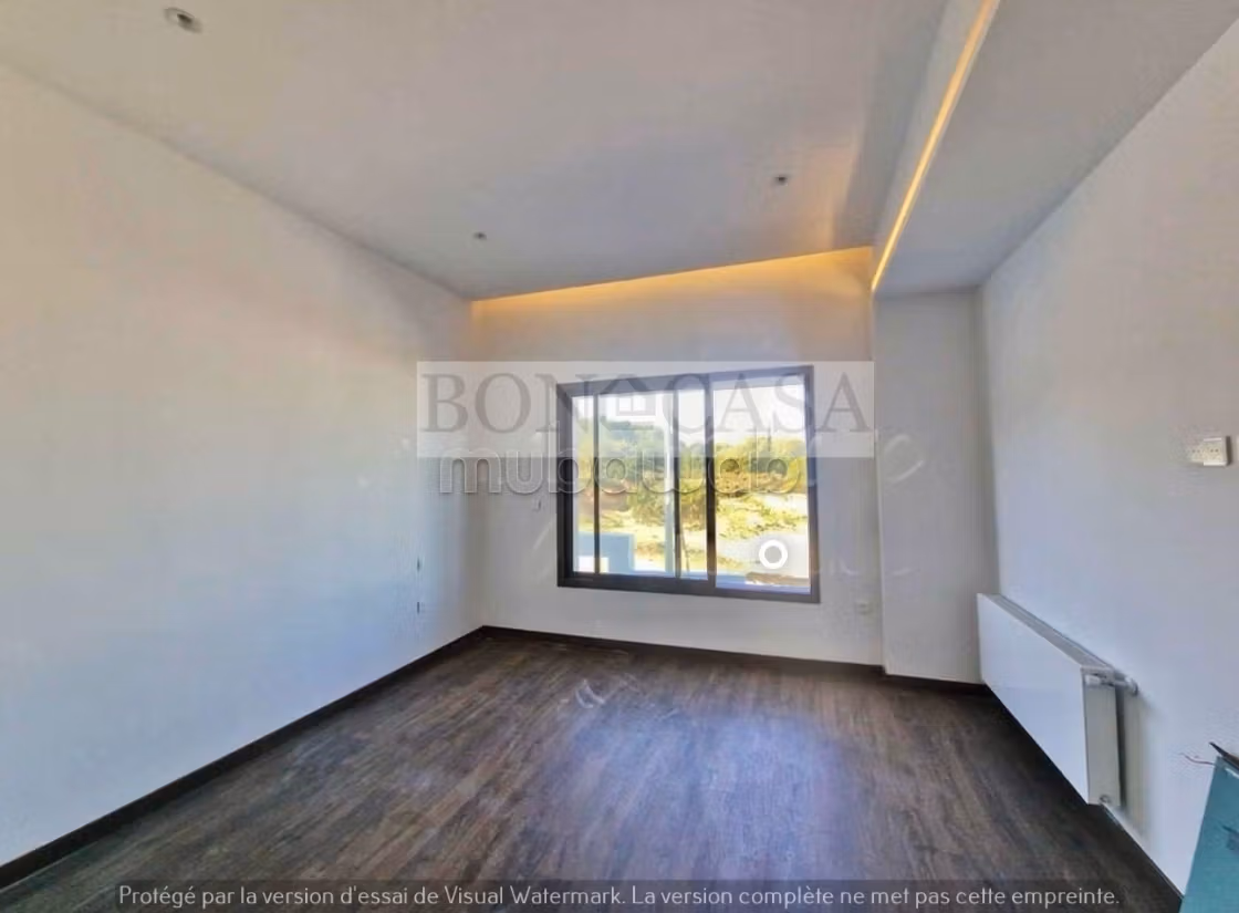 Villa S3 con piscina e giardino e vista mare in affitto a Gammarth