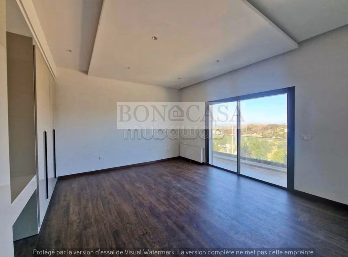Villa S3 con piscina e giardino e vista mare in affitto a Gammarth