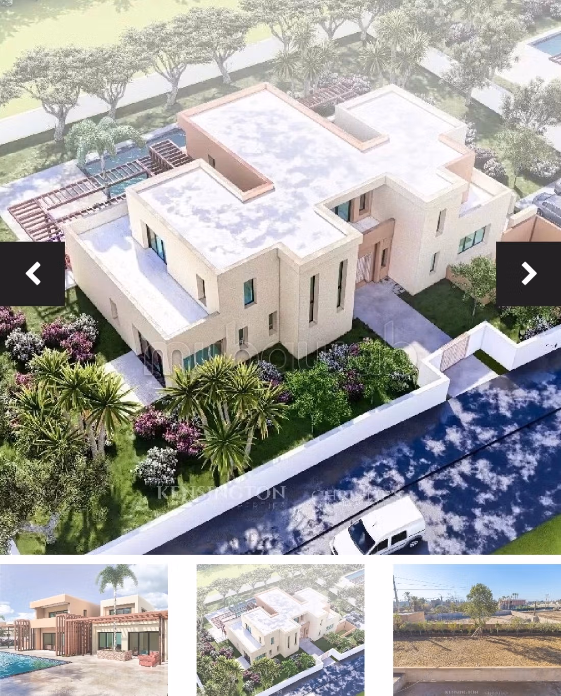 Luxury villa for sale on Route de Fez. 3 comfortable rooms. Pool, air conditioning