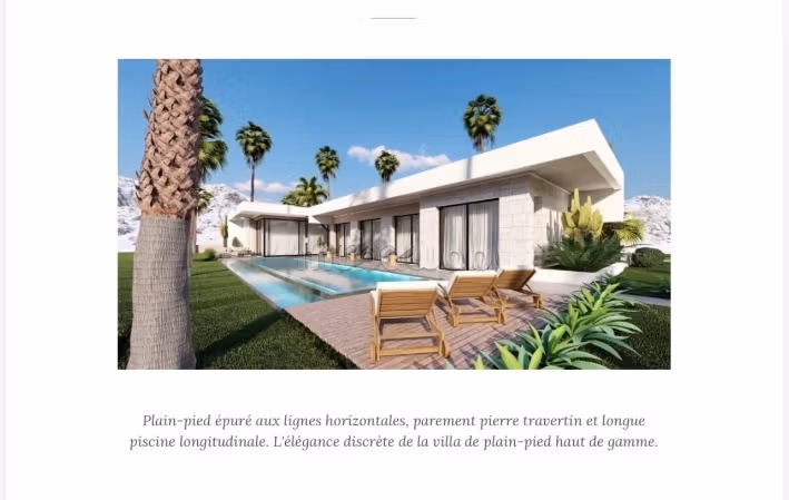 Projet villa route d'ourika