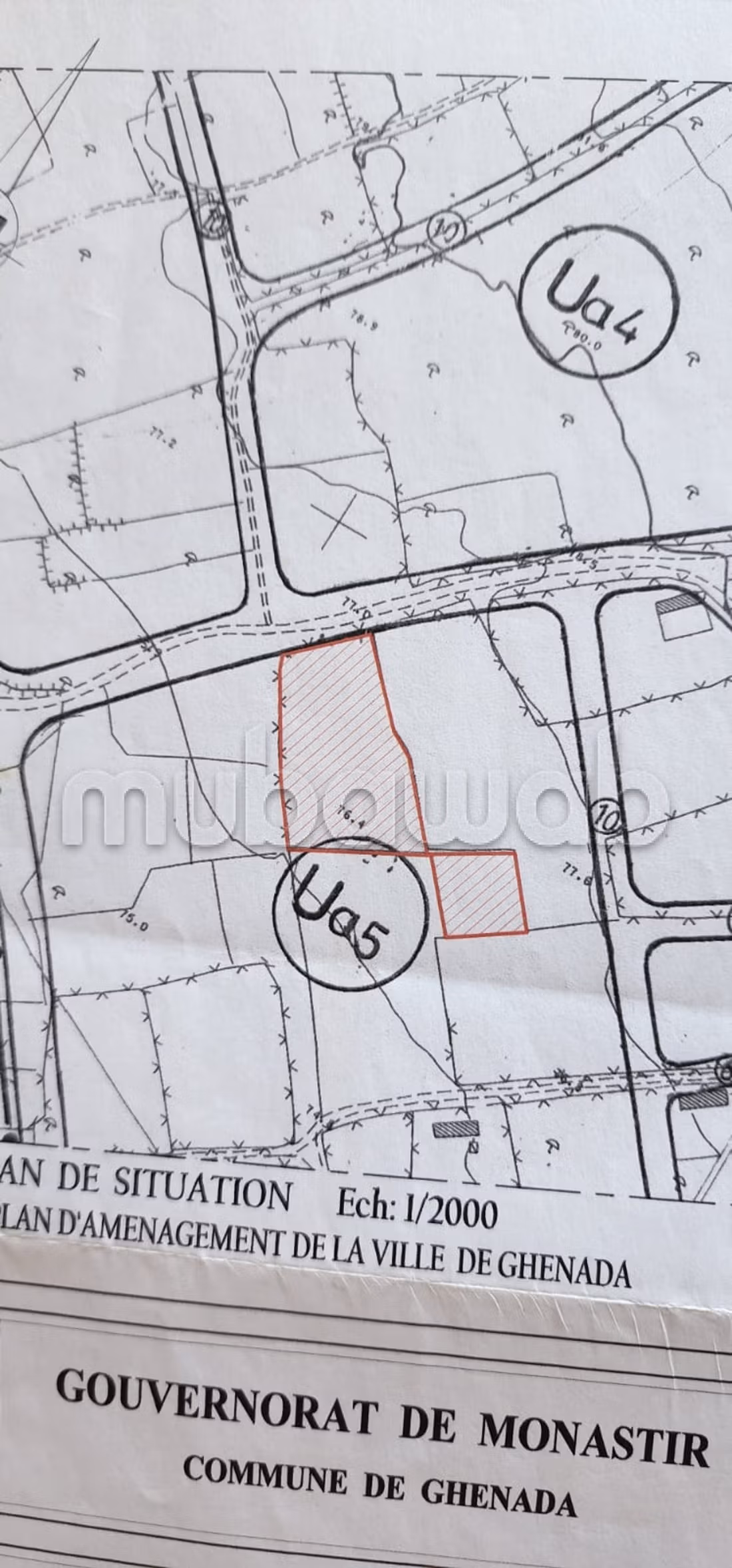 Projet de 8 lots à Ghennada Monastir Terrin loti